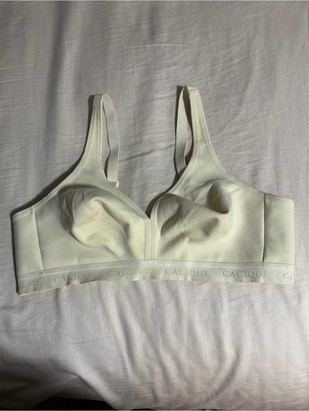 Cacique Wireless Unlined Full Coverage Bra Size 44C